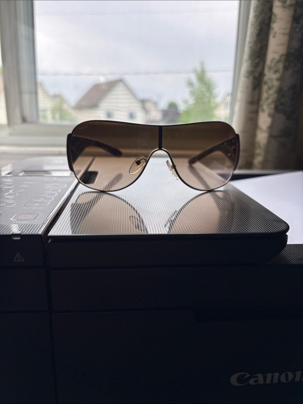 Authentic Prada Aviator Shield Sunglasses